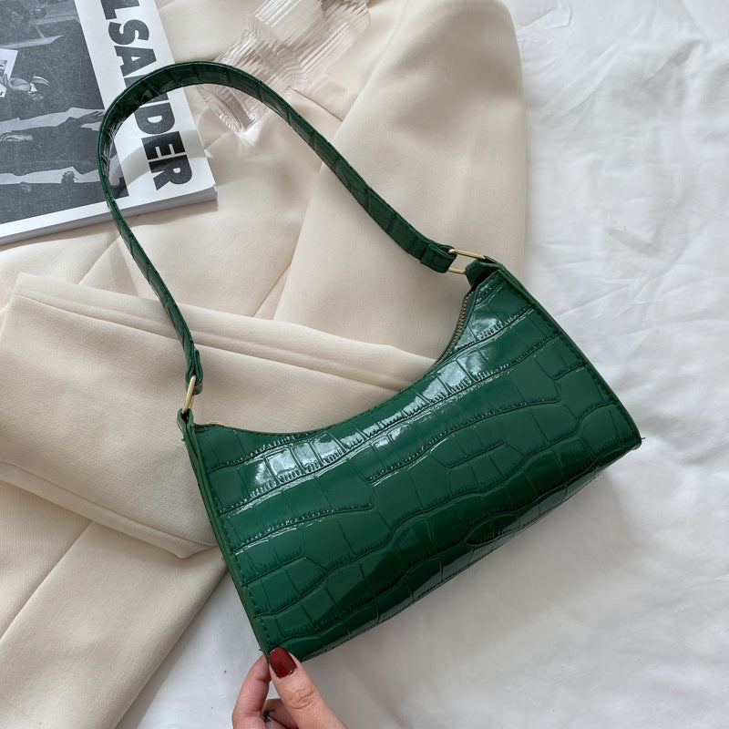 Embossed Candy Color Underarm Bag