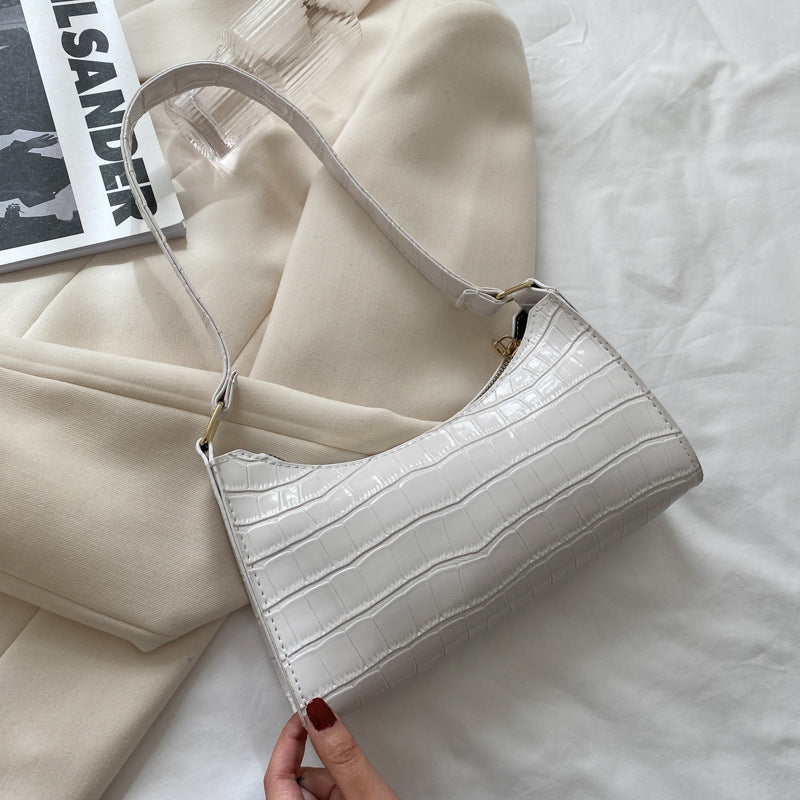 Embossed Candy Color Underarm Bag