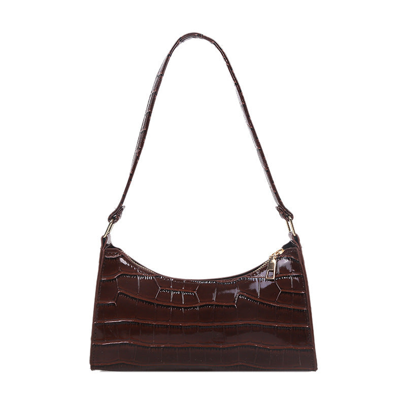Embossed Candy Color Underarm Bag