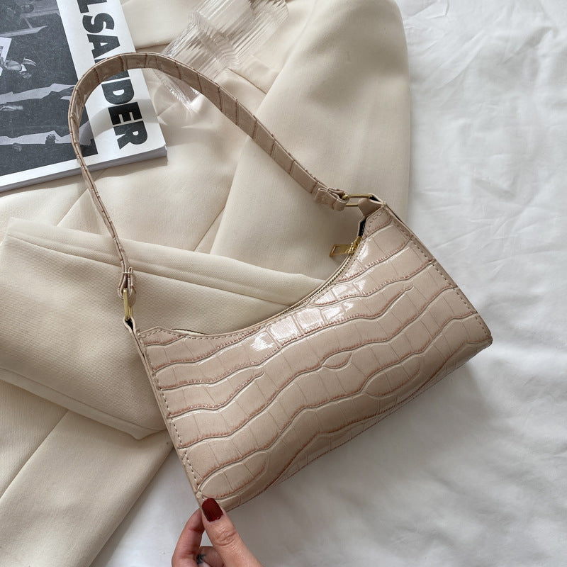 Embossed Candy Color Underarm Bag