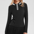 Women Long Sleeve Quick Dry Yoga Polo Shirt