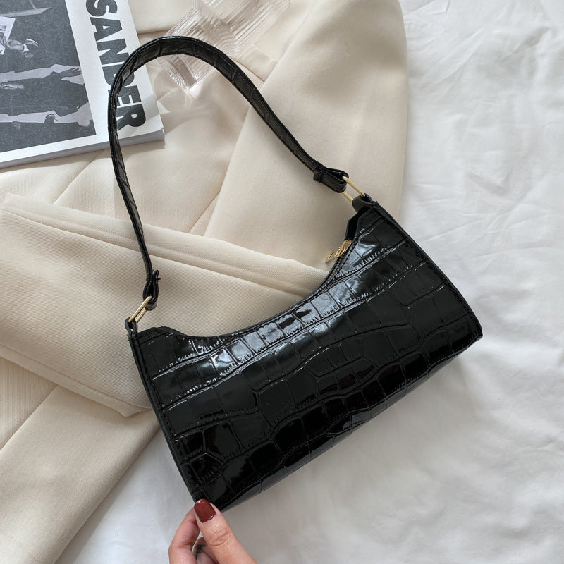 Embossed Candy Color Underarm Bag