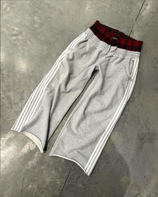 Vintage Striped High Waist Casual Pants