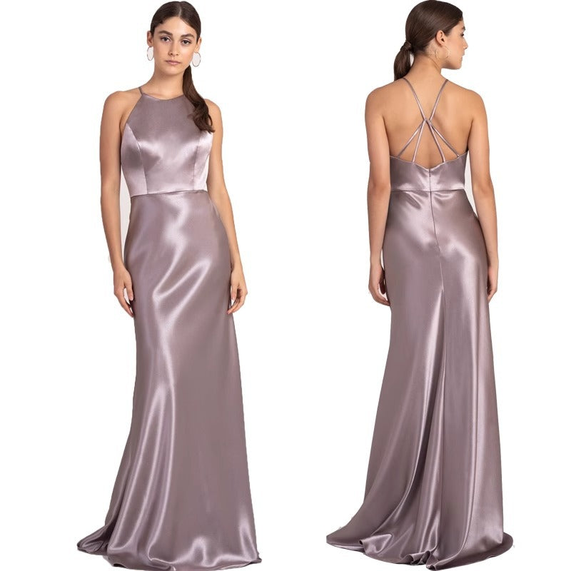 Elegant Long Sleeveless Evening Gown