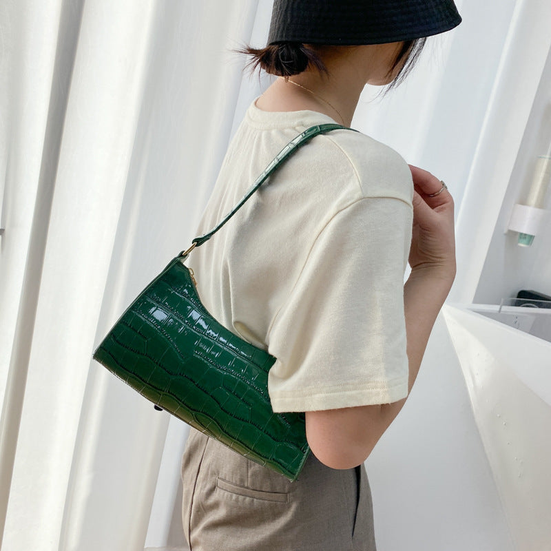 Embossed Candy Color Underarm Bag