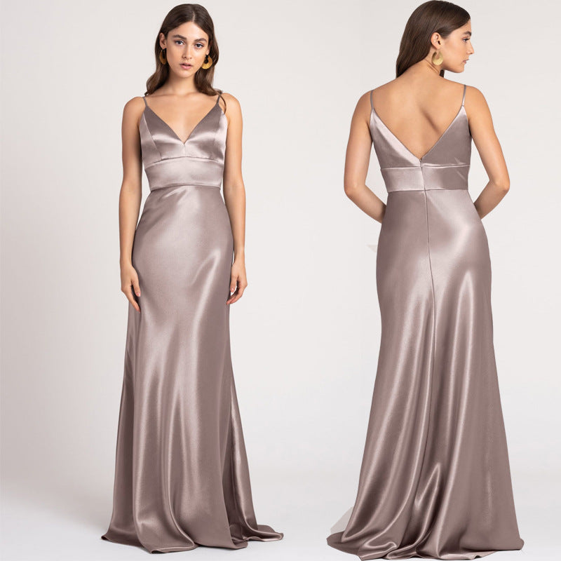 Elegant Long Sleeveless Evening Gown